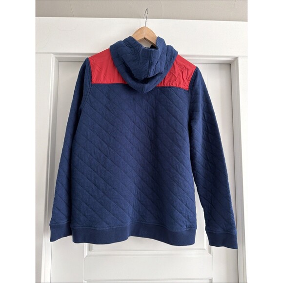VINEYARD VINES Quilted Hoodie Youth XL 18 Whale Red Blue - Picture 4 of 6